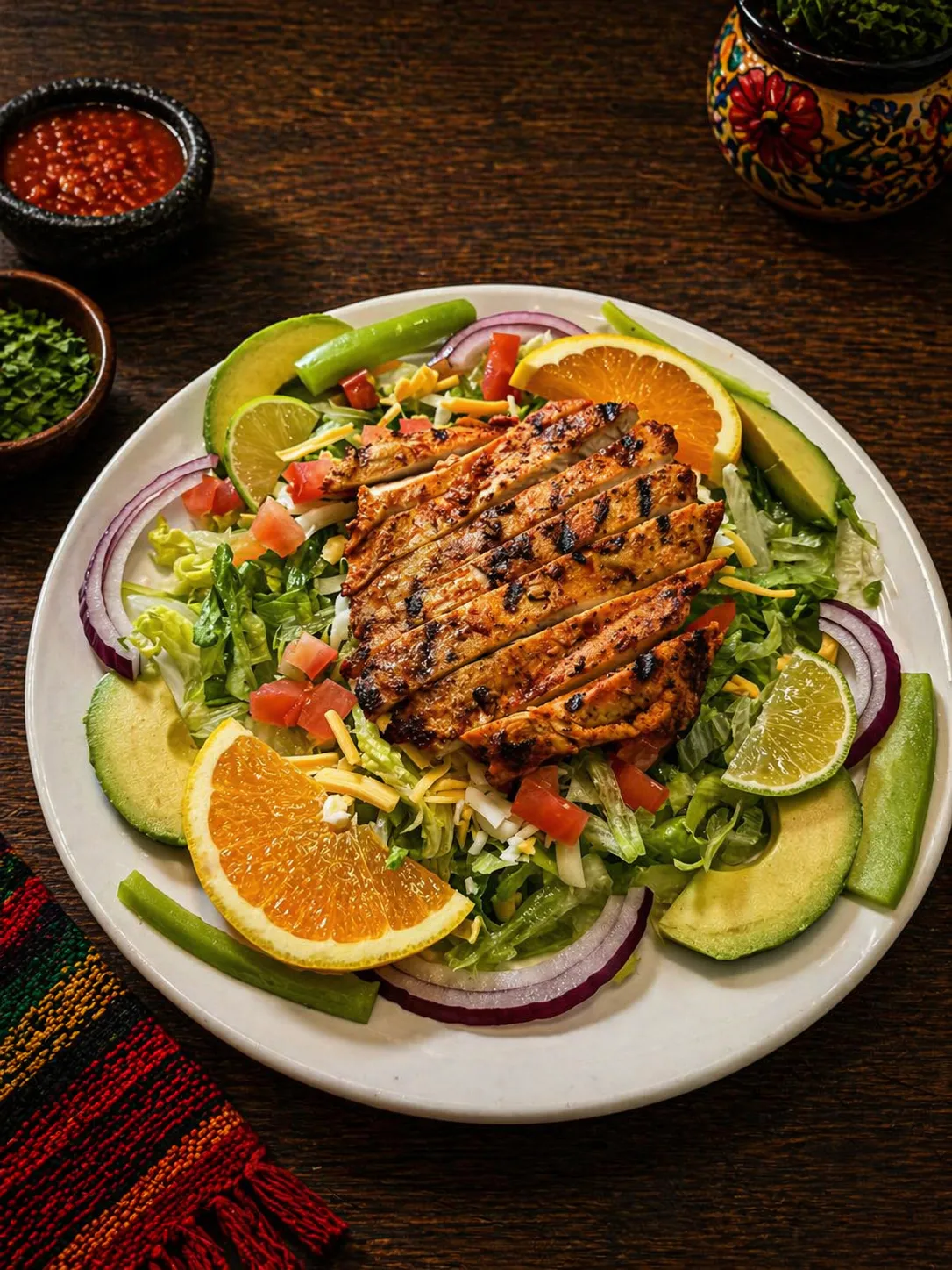 Grilled Chicken Salad at El Charro T Mexican Restaurant, Mexican-style Restaurant in Brenham