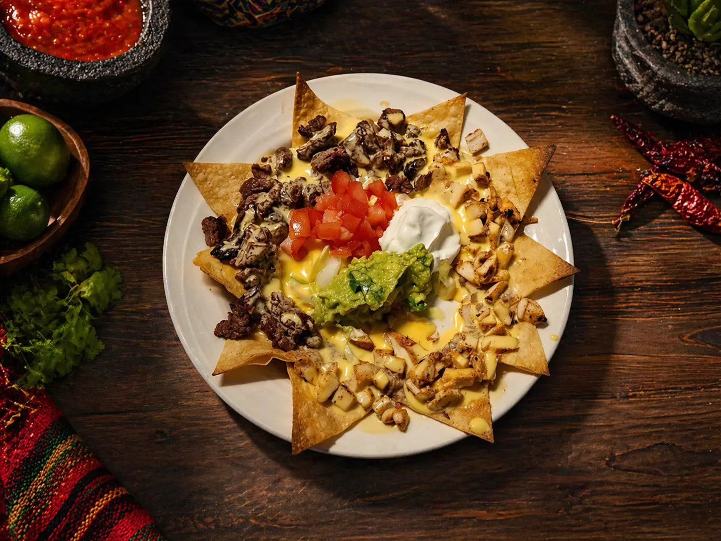 Loaded Nachos at El Charro T Mexican Restaurant, Mexican-style Restaurant in Brenham